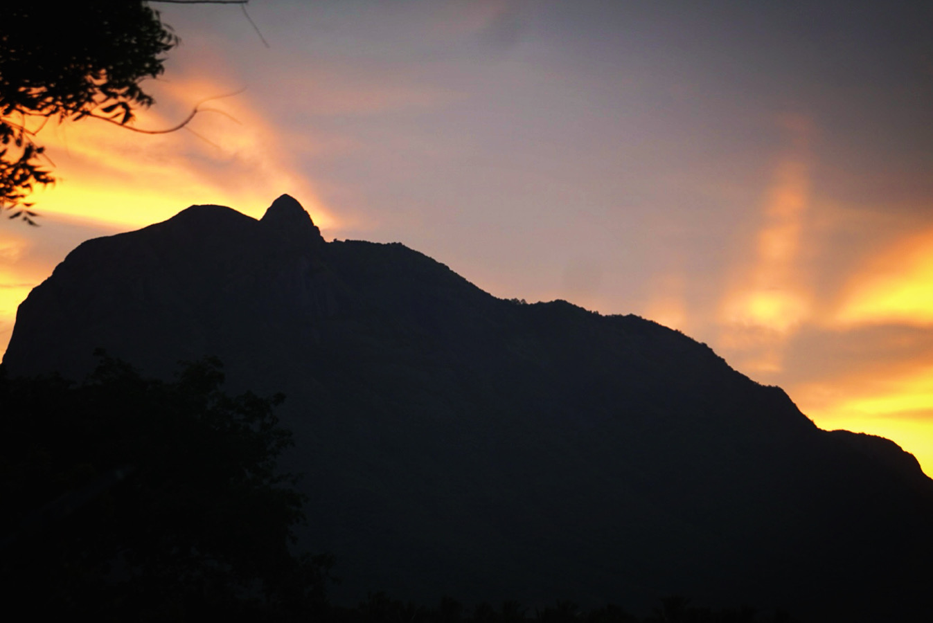 The Mountain Holds the Evening