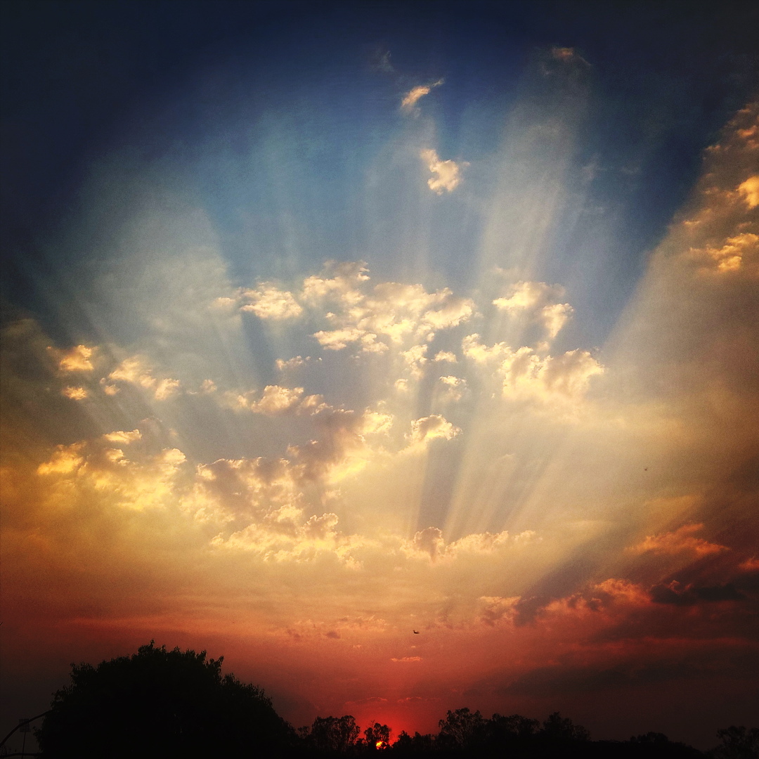 The Sky Opens Its Golden Hands