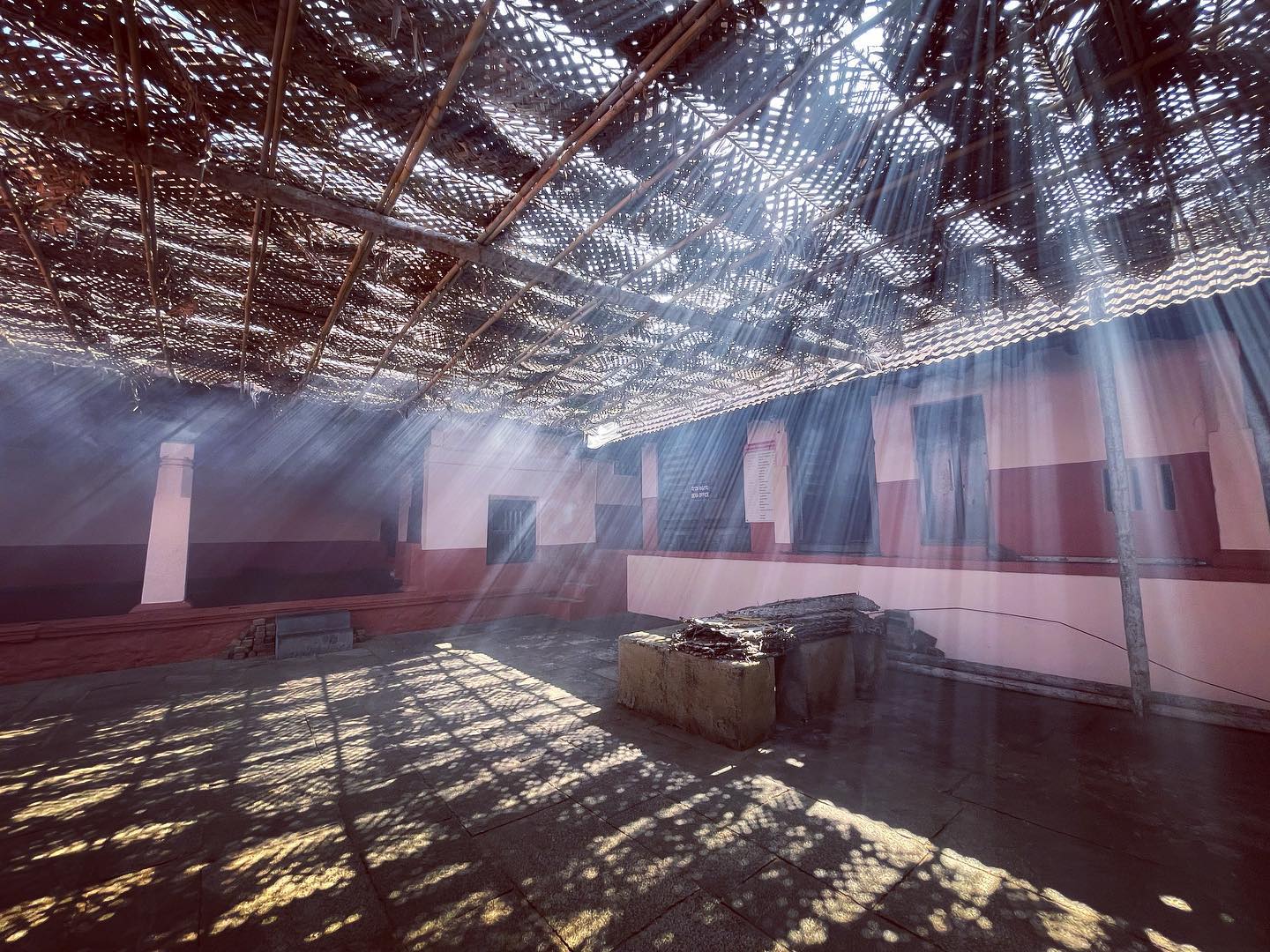 Sunlight Woven Through Roof