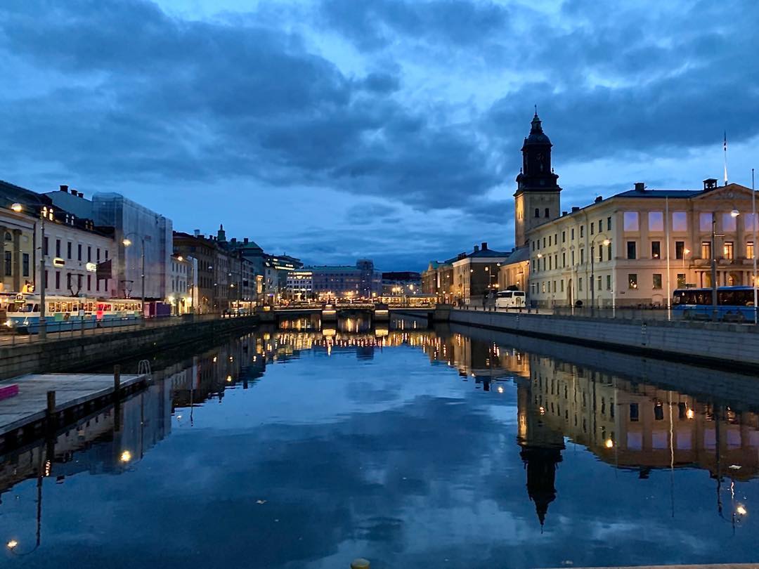 The City Floats in Evening Blue